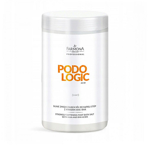 Силно омекотяващи соли за педикюр с киселини Farmona Professional  Podologic Acid Strongly Softening Foot Bath Salt 1400g