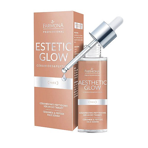 Серум за лице с пептиди и Farmona aesthetic glow ceramide-peptide Serum 30ml