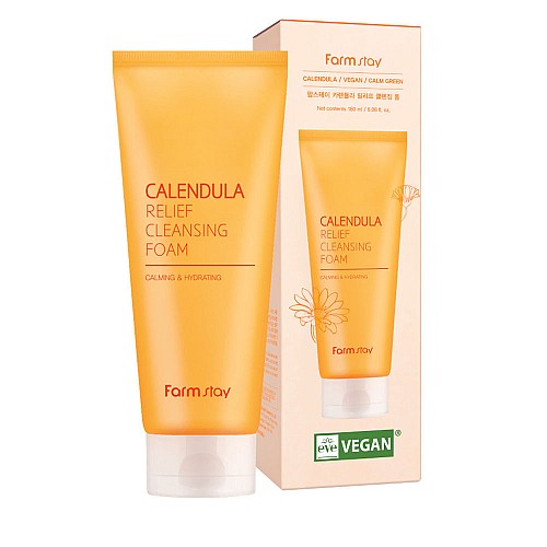 Почистваща пяна за лице FarmStay Calendula Cleansing Foam 180ml