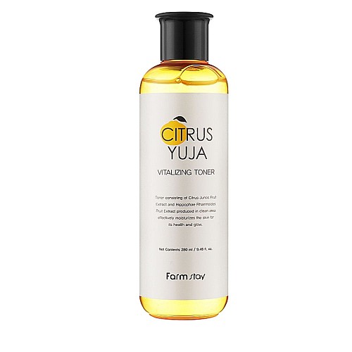 Тонер за лице с екстракт от юдзу FarmStay Citrus Yuja Vitalizing Toner 280ml