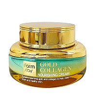 Крем за лице със злато и колаген FarmStay Gold Collagen Nourishing Cream 55ml