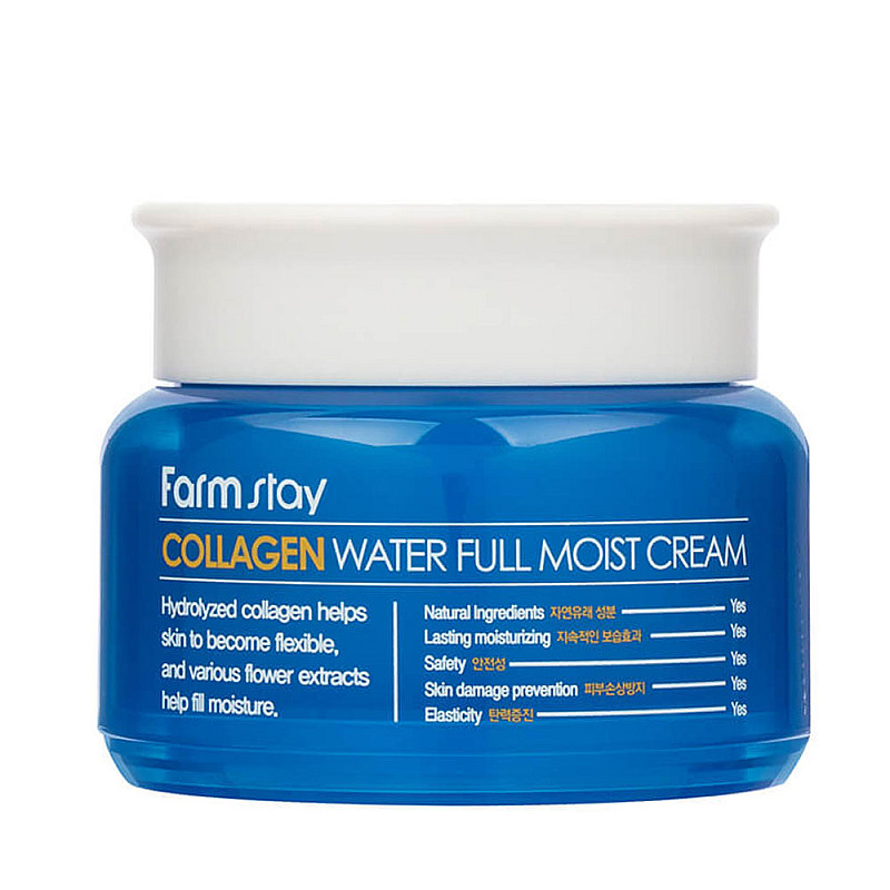 Хидратиращ крем за лице с морски колаген FarmStay Collagen Water Full Moist Cream 100ml