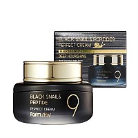 Лифтинг крем за лице с муцин от черен охлюв и пептиди FarmStay Black Snail & Peptide 9 Perfect Cream 55ml