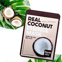 Шийт маска за лице с екстракт от кокос FarmStay Real Coconut Essence Mask