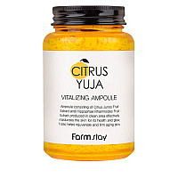 Озаряващ антибактериален ампулен серум FarmStay Citrus Yuja Vitalizing Ampoule 250ml