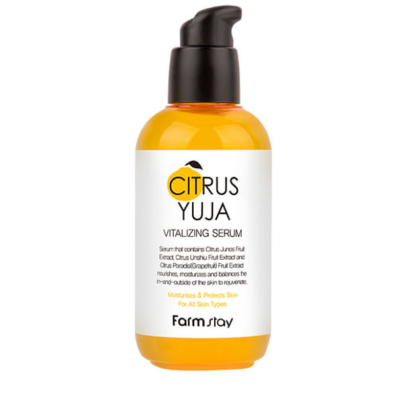 Озаряващ серум за сияен тен FarmStay Citrus Yuja Vitalizing Serum 100ml