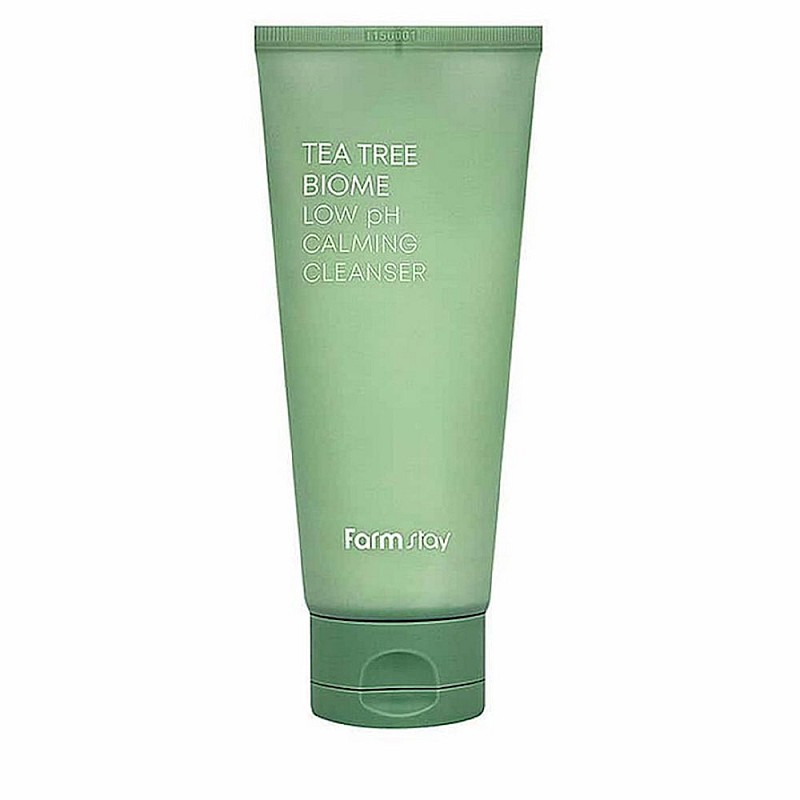 Почистваща пяна за чувствителна кожа FarmStay Tea Tree Biome Low pH Calming Cleanser 180ml