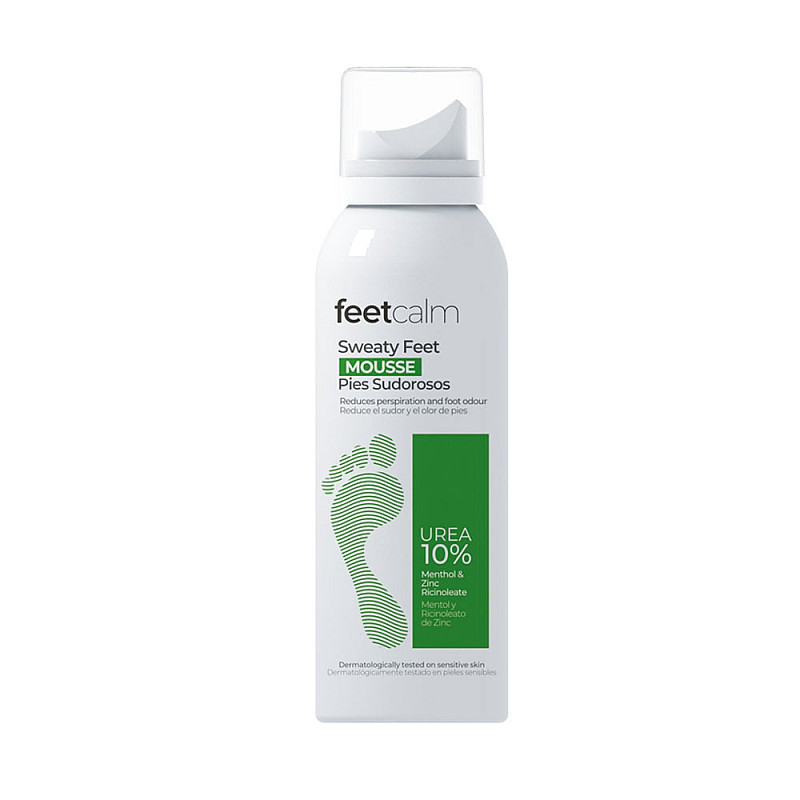 Пяна за ходила против изпотяване с 10% Урея FeetCalm Sweaty Feet Mousse 125ml