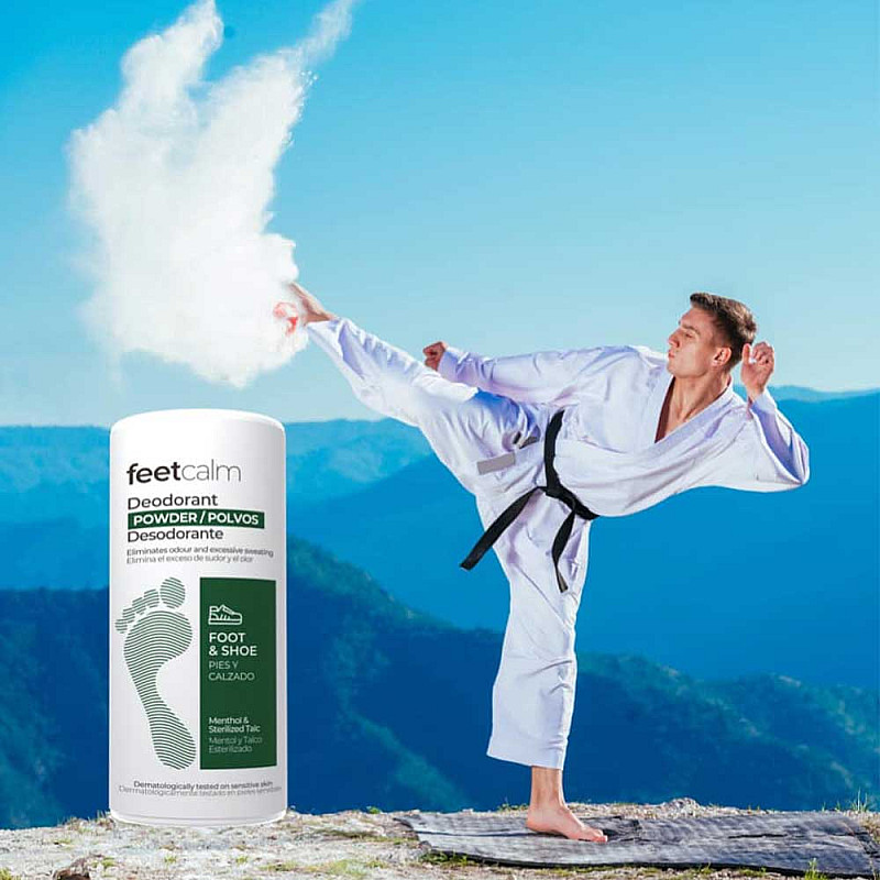 Пудра за ходила против изпотяване  FeetCalm Deodorant Powder 100ml