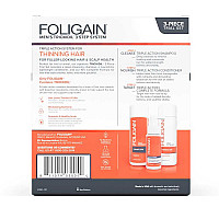 Терапия против косопад за мъже с Триоксидил 10% Foligain Triple Action Hair Care System Mens