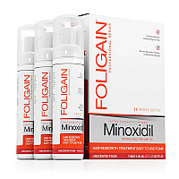 Пяна за мъже против оплешивяване Foligain 5% Minodixil 3x60ml 