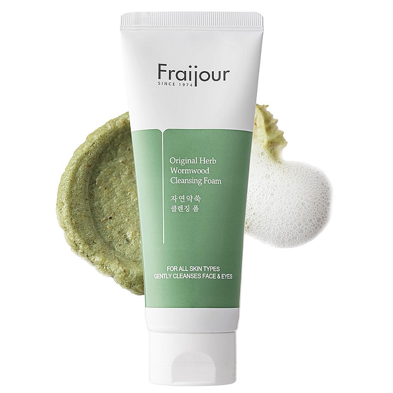 Почистващ пяна с пелин Fraijour Original Herb Wormwood Cleansing Foam 150ml