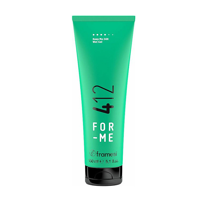 Гел със силна фиксация и мокър ефект Framesi 412 Keep Me 24H Wet Gel 150ml