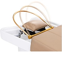 Измивна СПА Фризьорска Кушетка бежово Gabbiano Head Spa 017 Beige