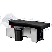 Измивна СПА Фризьорска Кушетка черно Gabbiano Head Spa B017 Black