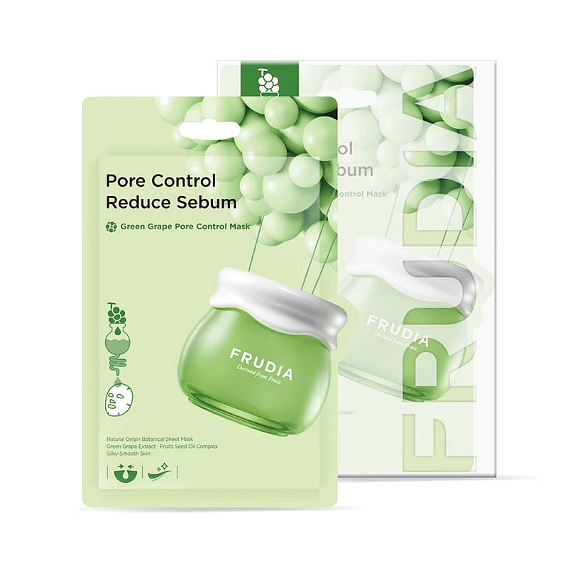 Регулираща шийт маска за мазна кожа Frudia Green Grape Pore Control Mask