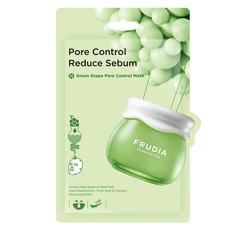 Регулираща шийт маска за мазна кожа Frudia Green Grape Pore Control Mask