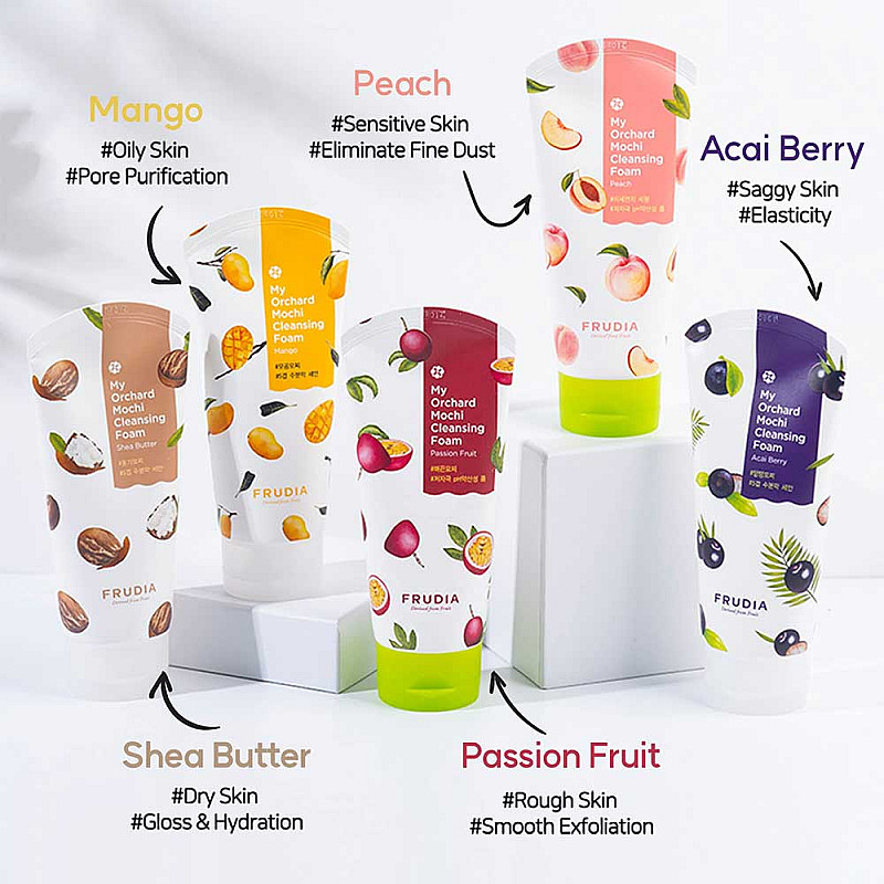 Почистваща пяна с ниско Ph Frudia My Orchard Acai Berry Cleansing Foam Low Ph 120ml