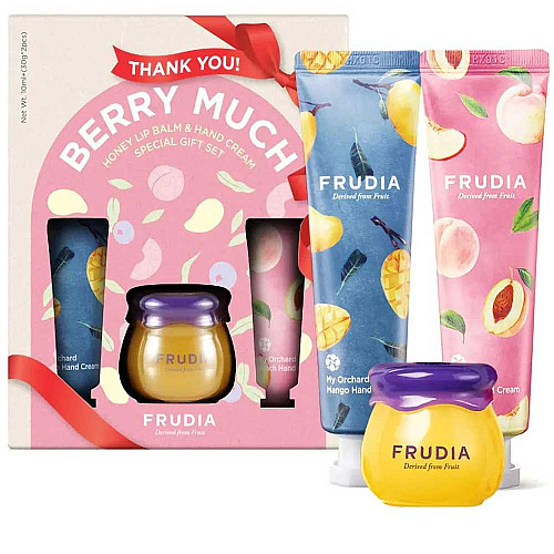 Подаръчен сет Frudia Honey Lip Balm & Hand Cream Gift Set Thank You Berry Much