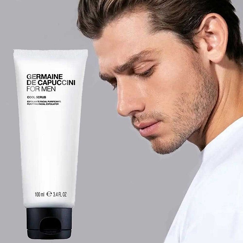 Охлаждащ скраб за лице за мъже Germaine de Capuccini Men Cool Scrub Facial Exfoliator 100ml