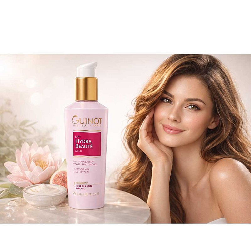 Почистващо мляко за суха кожа Guinot Lait Hydra Beaute 200ml