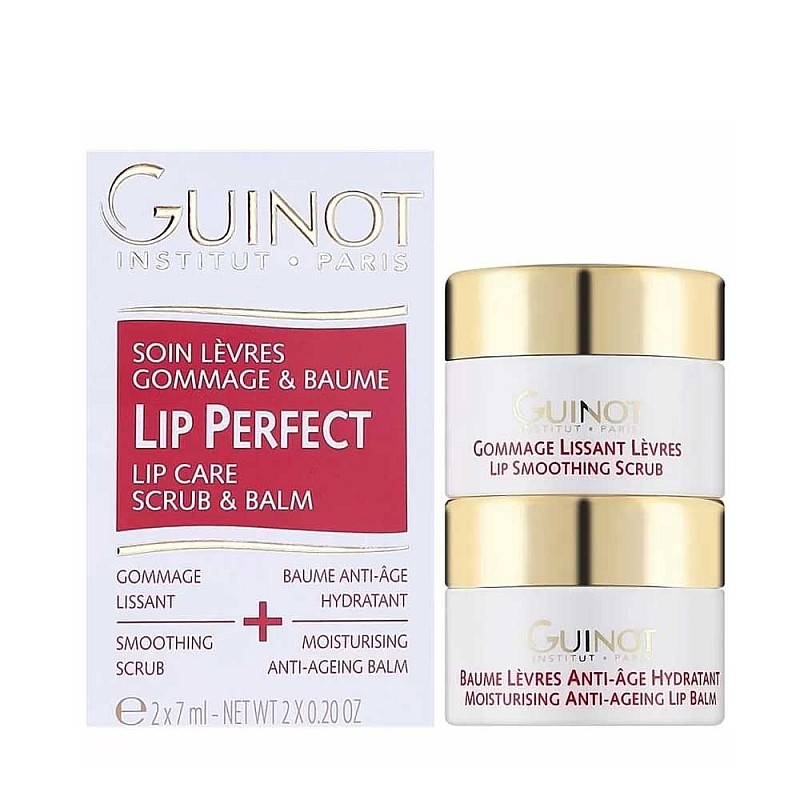 Подмладяваща терапия за устни против сухота и фини линии Guinot Lip Perfect 2x7 ml 
