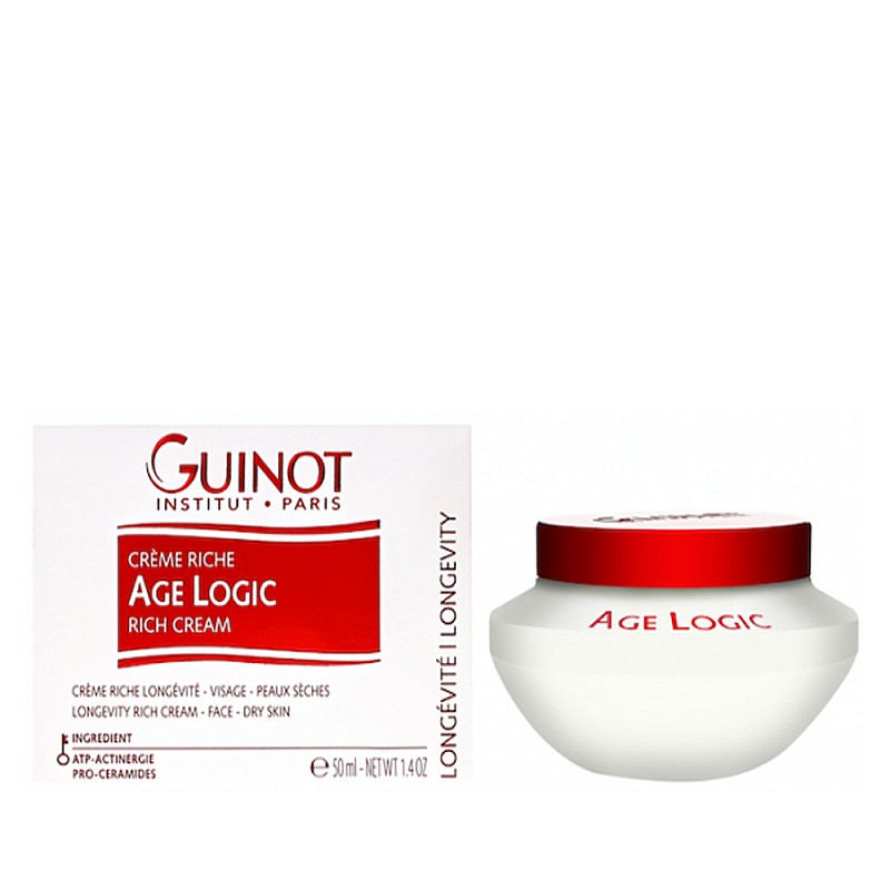 Богат крем за суха кожа с ATP клетъчна енергия Guinot Crème Age Logic Riche 50ml