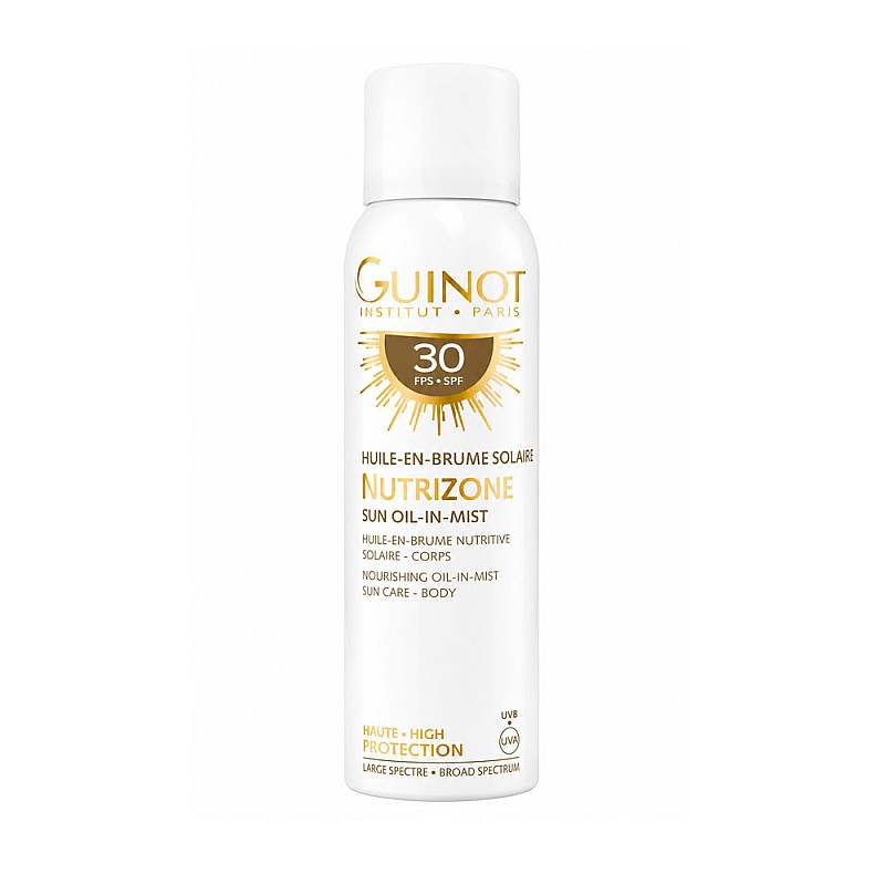 Подхранващо сухо олио за тяло със SPF30 защита Guinot Institut Paris Huile Solaire Nutrizone SPF30 150ml