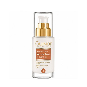 Луксозен фон дьо тен за младежко излъчване и кадифено гладка кожа Guinot Youth Time N°1 Foundation 30ml