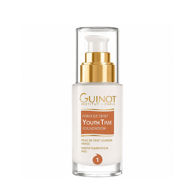 Луксозен фон дьо тен за младежко излъчване и кадифено гладка кожа Guinot Youth Time N°1 Foundation 30ml