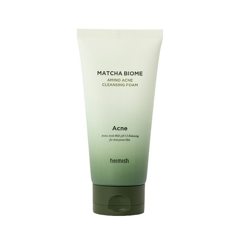 Почистваща пяна против акне с матча Heimish Matcha Biome Amino Acne Cleansing Foam 30ml