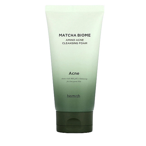 Почистваща пяна против акне с матча Heimish Matcha Biome Amino Acne Cleansing Foam 150ml