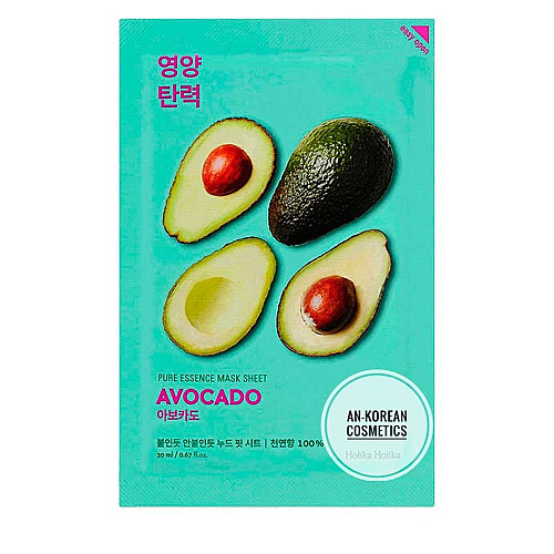 Шийт маска с Авокадо Holika Holika Pure Essence Mask Sheet Avocado 