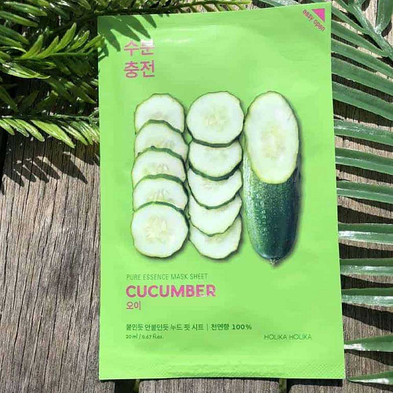 Шийт маска с краставица Holika Holika Pure Essence Mask Sheet Cucumber 