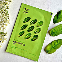 Шийт маска със зелен чай Holika Holika Pure Essence Mask Sheet Green tea 