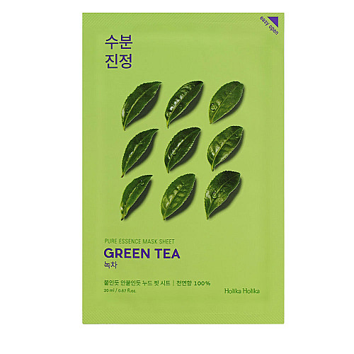 Шийт маска със зелен чай Holika Holika Pure Essence Mask Sheet Green tea 