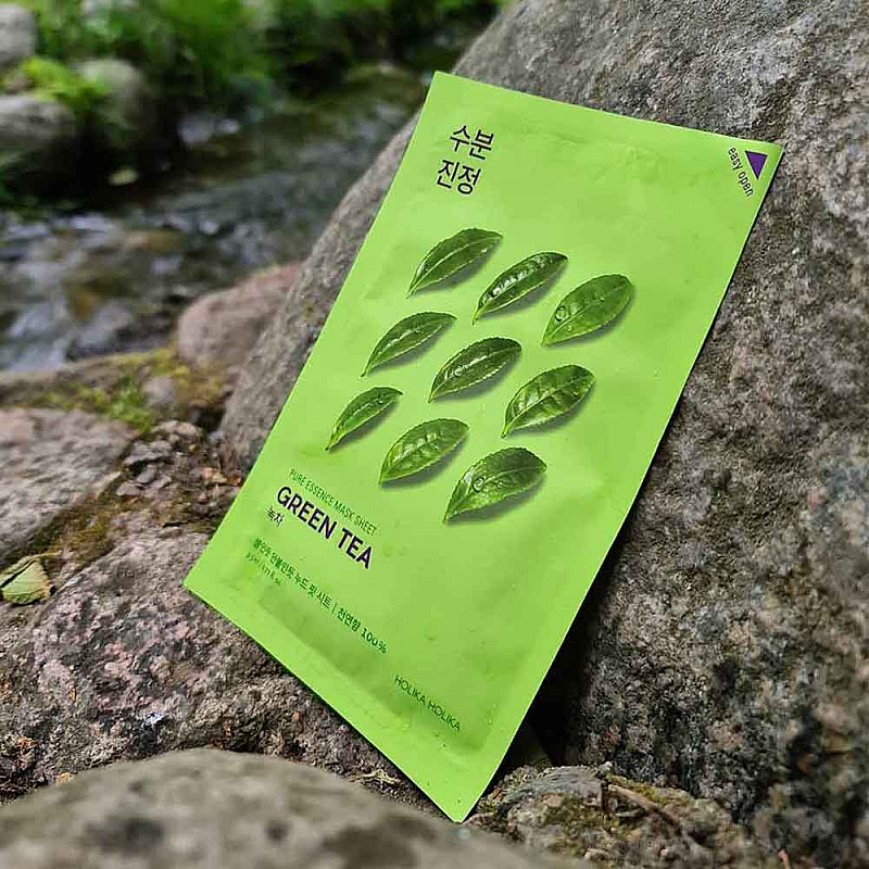 Шийт маска със зелен чай Holika Holika Pure Essence Mask Sheet Green tea 