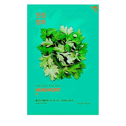 Шийт маска с пелин Holika Holika Pure Essence Mask Sheet Mugwort 