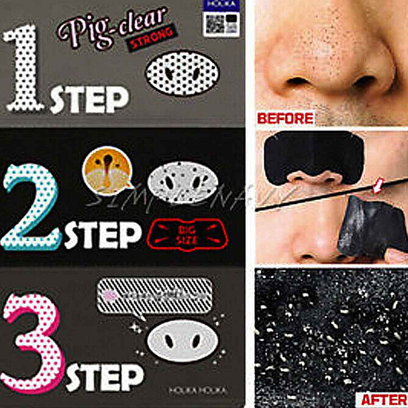 Почистващи лентички за черни точки Holika Holika Pig Nose Clear Black Head 3 Step Kit