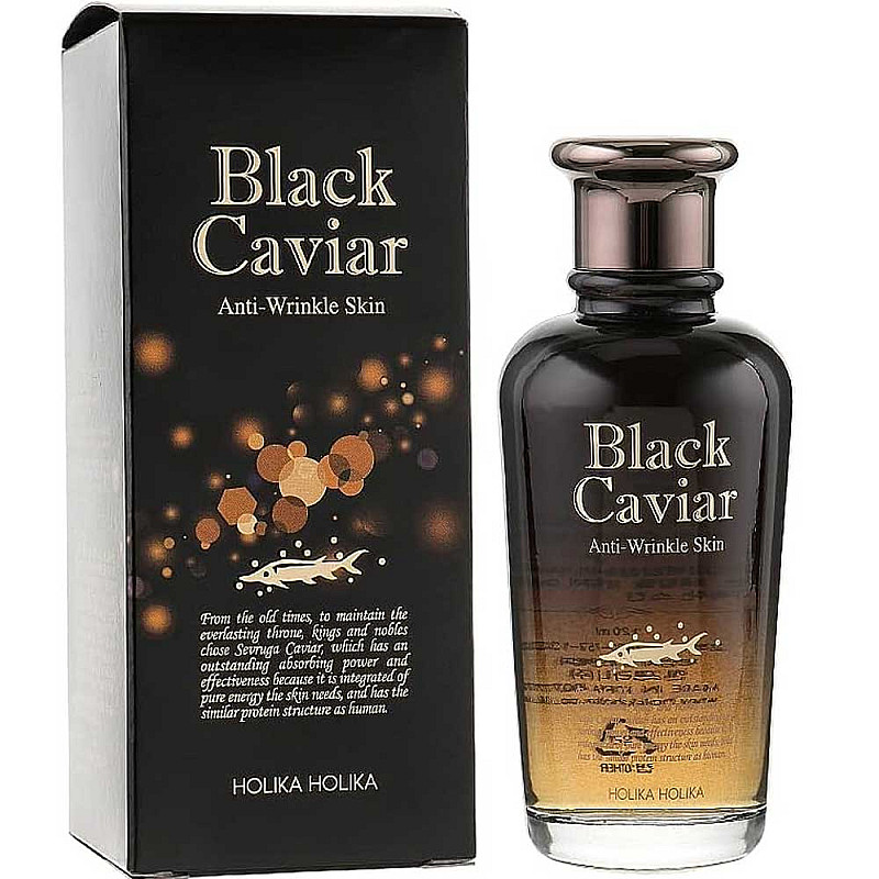 Тоник против бръчки с черен хайвер Holika Holika Black Caviar Anti wrinkle Skin 120ml