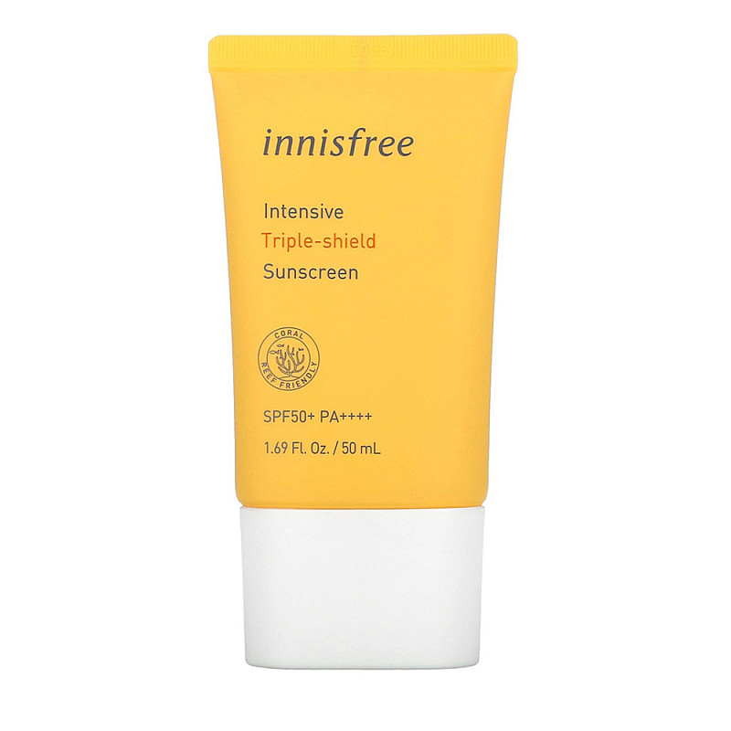 Троен слънцезащитен крем Innisfree Intensive Triple Shield Sunscreen SPF 50+ PA+++ 50ml 