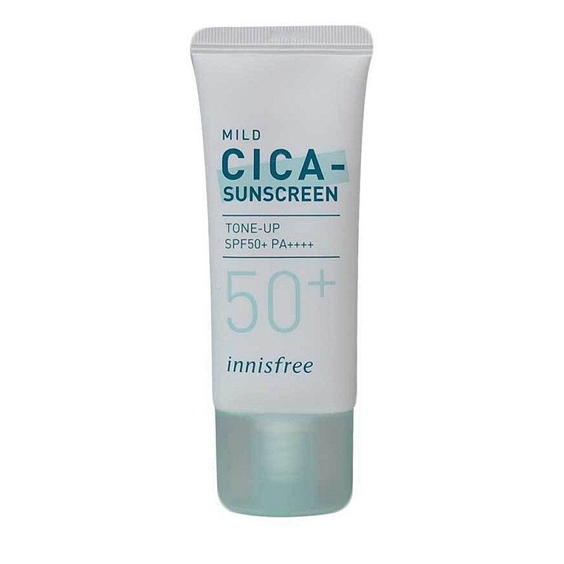 Слънцезащитен крем с центела Innisfree True Mild Cica sunscreen SPF50+ 50ml