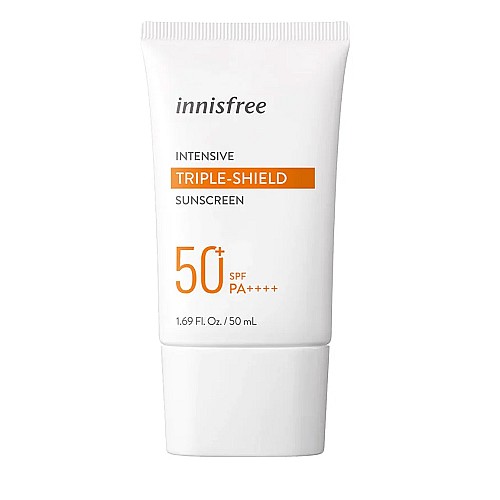 Троен слънцезащитен крем Innisfree Intensive Triple Shield Sunscreen SPF 50+ PA+++ 50ml 