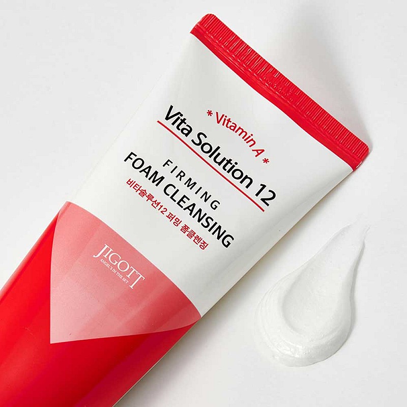 Почистваща пяна със стягащ ефект Jigott Vita Solution 12 Firming Foam Cleansing 180ml