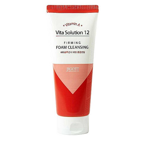 Почистваща пяна със стягащ ефект Jigott Vita Solution 12 Firming Foam Cleansing 180ml