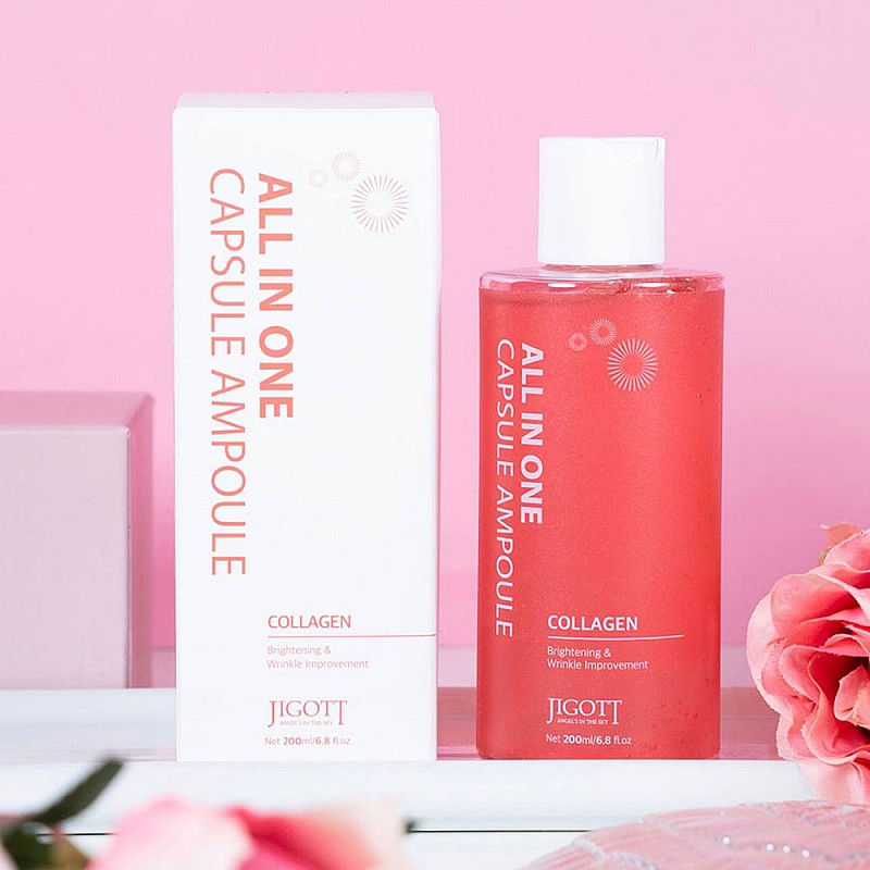 Подхранваща колагенова ампула Jigott All-in-one Collagen Capsule Ampoule 200ml
