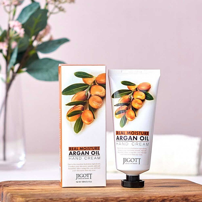 Хидратиращ крем за ръце с арган Jigott Real Moisture Argan Oil Hand Cream 100ml