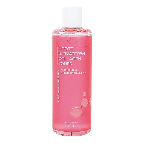 Озаряващ и хидратиращ тонер с колаген Jigott Ultimate Real Collagen Toner 300ml
