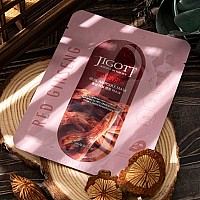 Ампулна маска за лице с червен женшен Jigott Red Ginseng Real Ampoule Mask 27ml