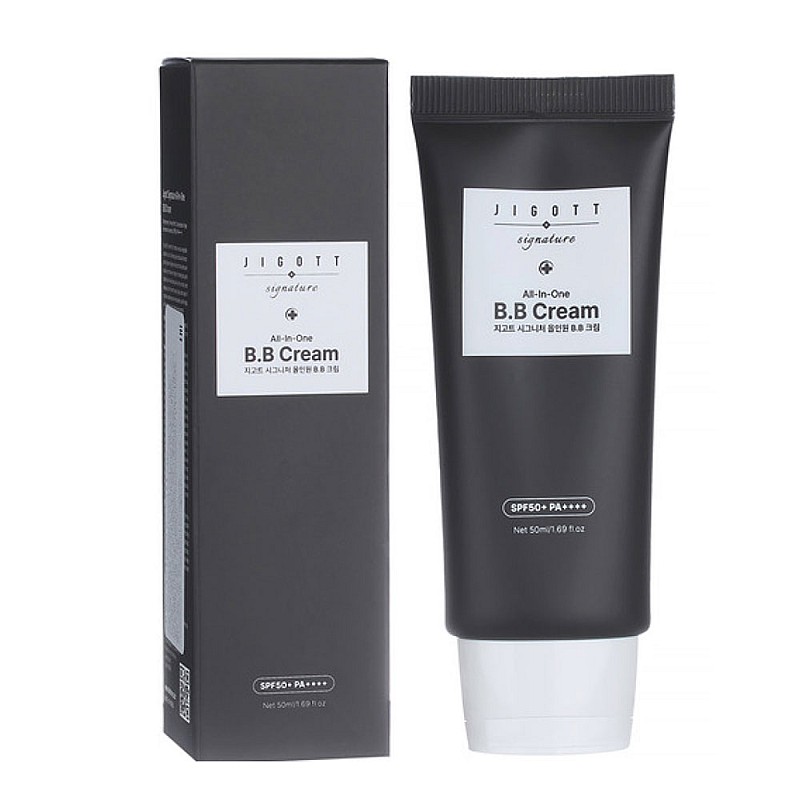 BB крем за лице с SPF50+ Jigott Signature All In One B.B Cream 50 ml